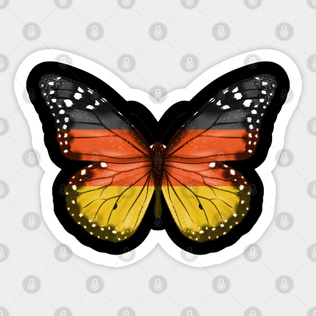 German Flag  Butterfly - Gift for German From Germany Sticker by Country Flags